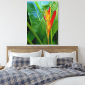 Hawaiian Heliconia Canvas Afdruk (Insitu (Slaapkamer))
