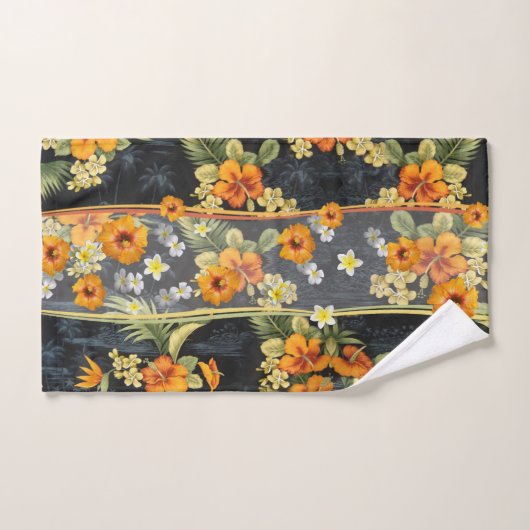 Hawaiian Hibiscus Aloha Shirt Towel Set Bad Handdoek (Handdoek)