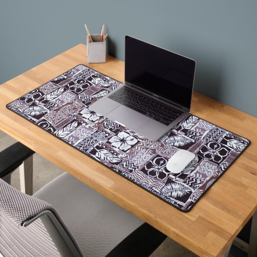 Hawaiian Hibiscus Bark Cloth Bureaumat (Kantoor 2)