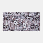 Hawaiian Hibiscus Bark Cloth Bureaumat (Voorkant)