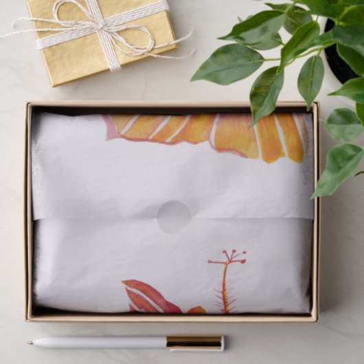 Hawaiian Hibiscus Bloem 10lb Weefseldocument, Wit Tissuepapier (Geschenk)