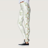 Hawaiian Hibiscus Bloemen Ukulele Muziekinstrument Leggings (Links)