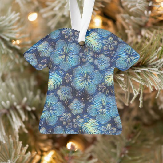 Hawaiian Hibiscus blue Ornament (Boom)