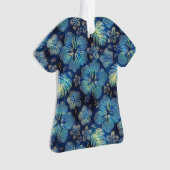 Hawaiian Hibiscus blue Ornament (voorkant)