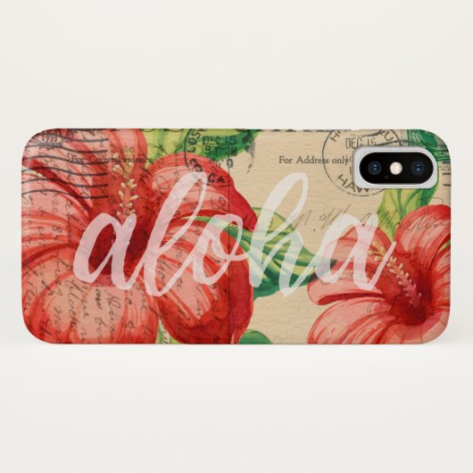  Hawaiian Hibiscus Briefkaart Case-Mate iPhone Case (Achterkant (horizontaal))