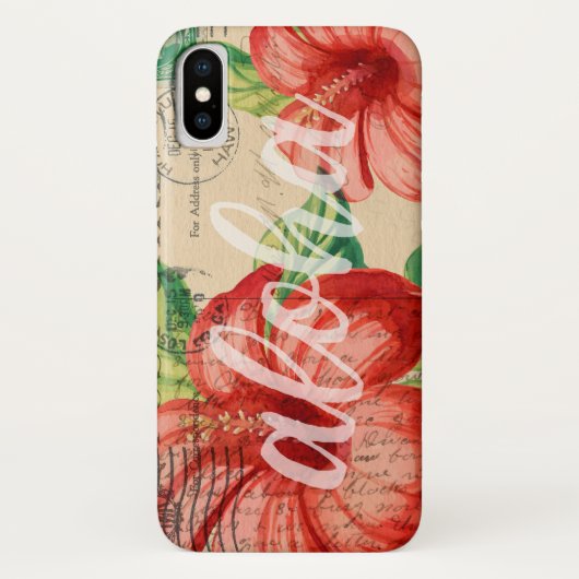  Hawaiian Hibiscus Briefkaart Case-Mate iPhone Case (Achterkant)