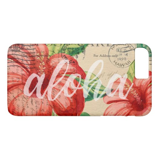  Hawaiian Hibiscus Briefkaart Case-Mate iPhone Case (Achterkant (Horizontaal))