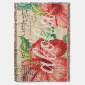 Hawaiian Hibiscus Briefkaart Deken (Voorkant Verticaal)