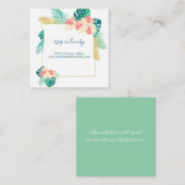 Hawaiian Hibiscus Bruiloft RSVP Kaarten (Voorkant / Achterkant)