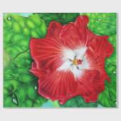 Hawaiian Hibiscus Cadeaupapier (Vlak)
