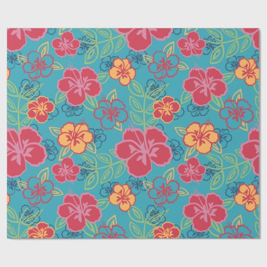 Hawaiian Hibiscus Cadeaupapier (Vlak)