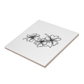 Hawaiian Hibiscus Decorative Tiles Tegeltje (Zijkant)
