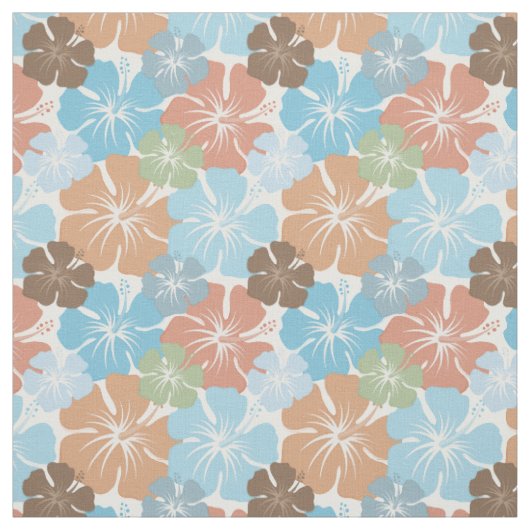 Hawaiian Hibiscus Floral Stof (Swatch)