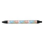 Hawaiian Hibiscus Floral Zwarte Inkt Pen (Voorkant)
