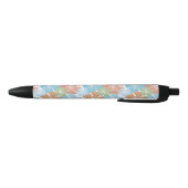 Hawaiian Hibiscus Floral Zwarte Inkt Pen (Bodem)