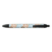 Hawaiian Hibiscus Floral Zwarte Inkt Pen (Achterkant)