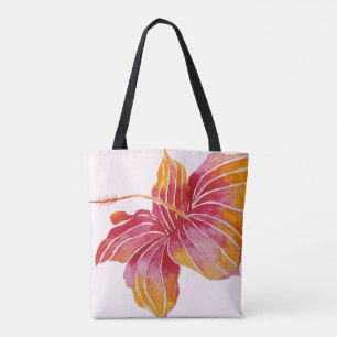 Hawaiian Hibiscus Flower   All-Over-Print Canvas t Tote Bag