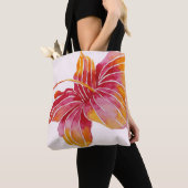 Hawaiian Hibiscus Flower | All-Over-Print Canvas t Tote Bag (Dichtbij)