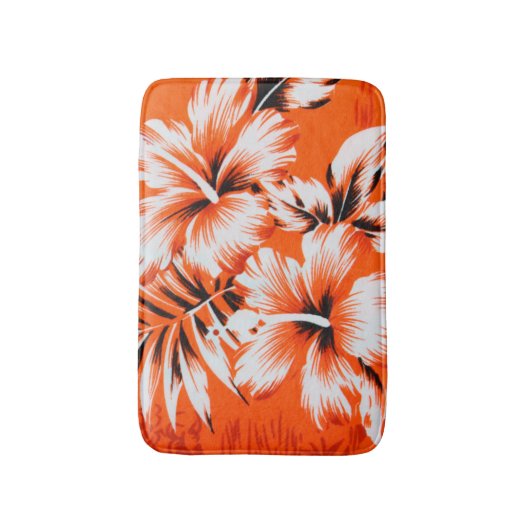 Hawaiian Hibiscus Flower Background Badmat (Voorkant Verticaal)