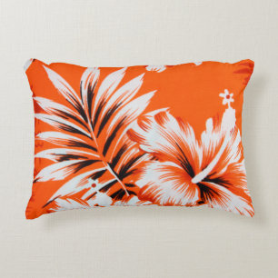 Hawaiian Hibiscus Flower Background Decoratief Kussen