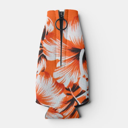 Hawaiian Hibiscus Flower Background Flesjeskoeler (Achterkant)