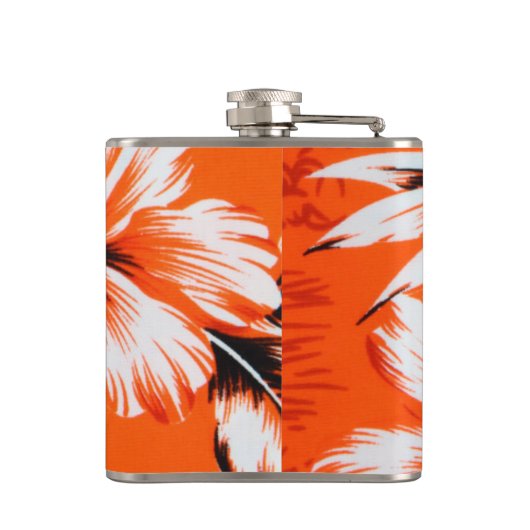 Hawaiian Hibiscus Flower Background Heupfles (Achterkant)