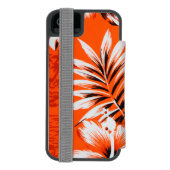 Hawaiian Hibiscus Flower Background Incipio iPhone Portemonnee Hoesje (Agenda Achterkant)