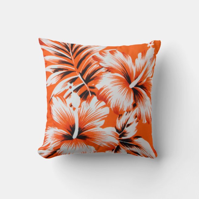 Hawaiian Hibiscus Flower Background Kussen (Voorkant)