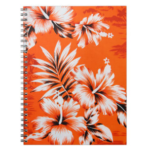 Hawaiian Hibiscus Flower Background Notitieboek