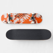 Hawaiian Hibiscus Flower Background Persoonlijk Skateboard (Horizontaal)