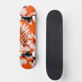 Hawaiian Hibiscus Flower Background Persoonlijk Skateboard (Voorkant)