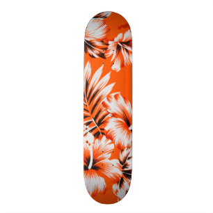 Hawaiian Hibiscus Flower Background Persoonlijk Skateboard