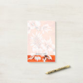 Hawaiian Hibiscus Flower Background Post-it® Notes (Op bureau)