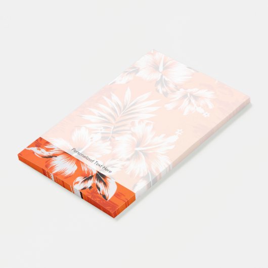 Hawaiian Hibiscus Flower Background Post-it® Notes (Schuin)