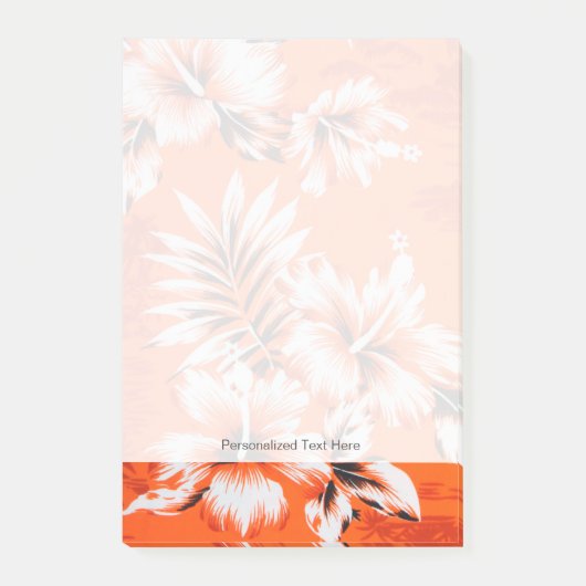 Hawaiian Hibiscus Flower Background Post-it® Notes (Voorkant)