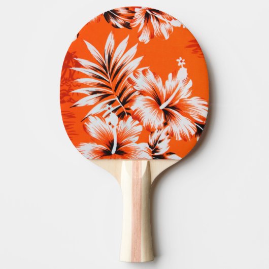 Hawaiian Hibiscus Flower Background Tafeltennisbatje (Voorkant)