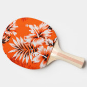 Hawaiian Hibiscus Flower Background Tafeltennisbatje (Zijkant)