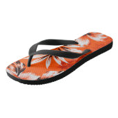 Hawaiian Hibiscus Flower Background Teenslippers (Schuin)