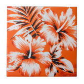 Hawaiian Hibiscus Flower Background Tegeltje (Voorkant)