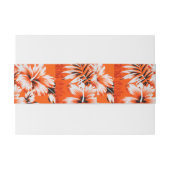 Hawaiian Hibiscus Flower Background Uitnodigingen Wikkel (Achterkant Voorbeeld)