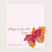 Hawaiian Hibiscus Flower Folded Visitekaartje (Buitenkant ongevouwen)