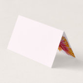 Hawaiian Hibiscus Flower Folded Visitekaartje (Achterkant)