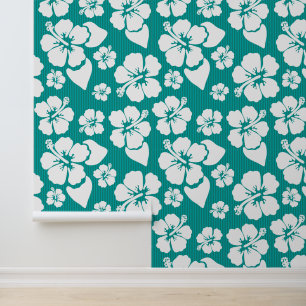 Hawaiian Hibiscus Flower Pattern Behang
