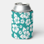 Hawaiian Hibiscus Flower Pattern Blikjeskoeler (Blikje Achterkant)