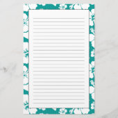 Hawaiian Hibiscus Flower Pattern Briefpapier (Voorkant)