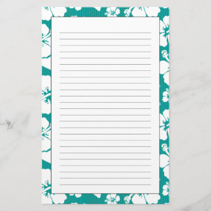 Hawaiian Hibiscus Flower Pattern Briefpapier