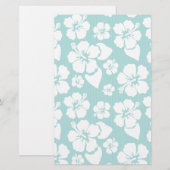 Hawaiian Hibiscus Flower Pattern Briefpapier (Voorkant / Achterkant)