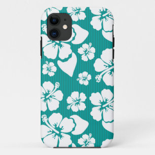Hawaiian Hibiscus Flower Pattern iPhone 11 Hoesje