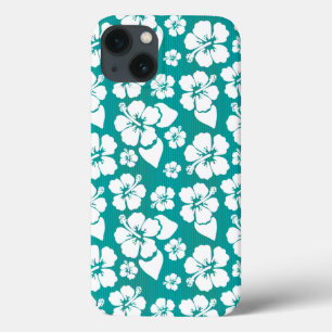 Hawaiian Hibiscus Flower Pattern iPhone 13 Hoesje