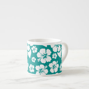 Hawaiian Hibiscus Flower Pattern Espresso Kop